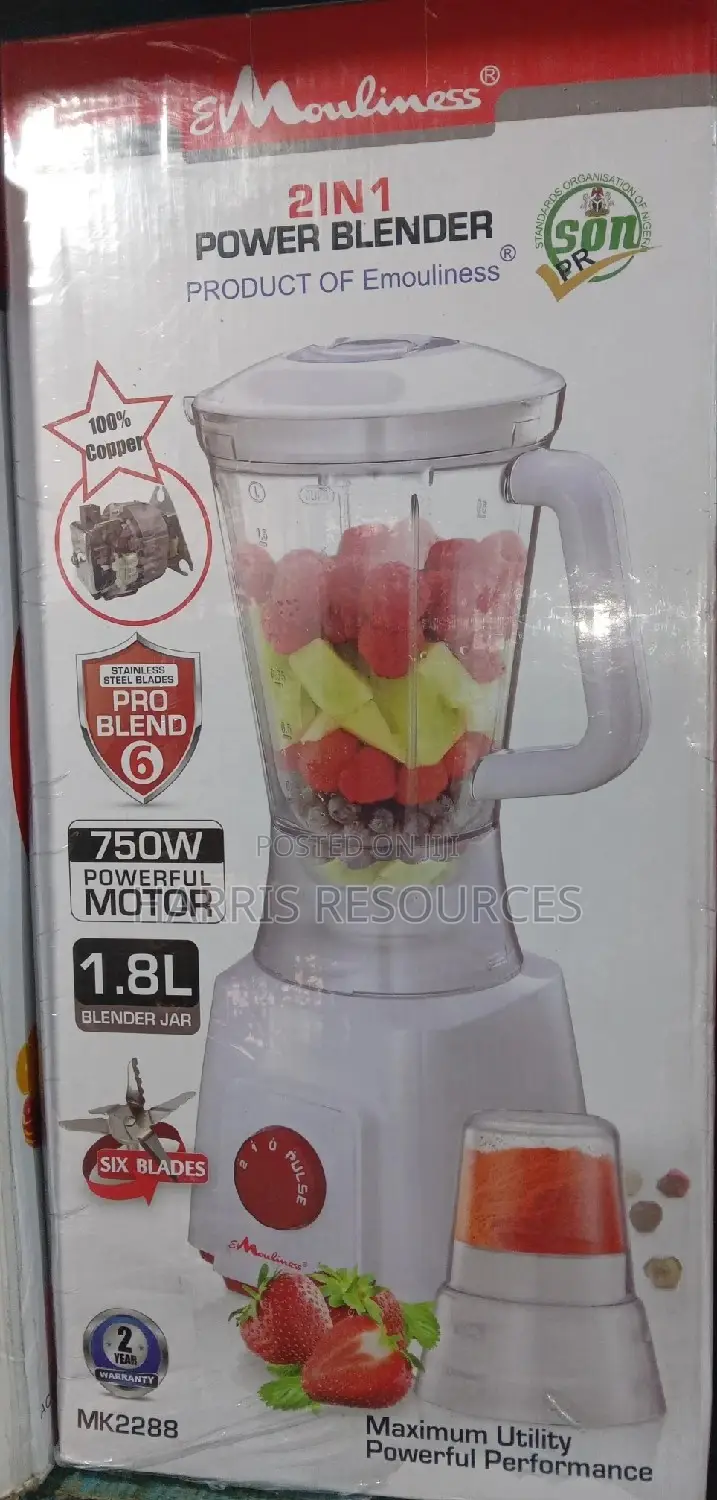 Mouliness 2 in 1 Powerful Blender