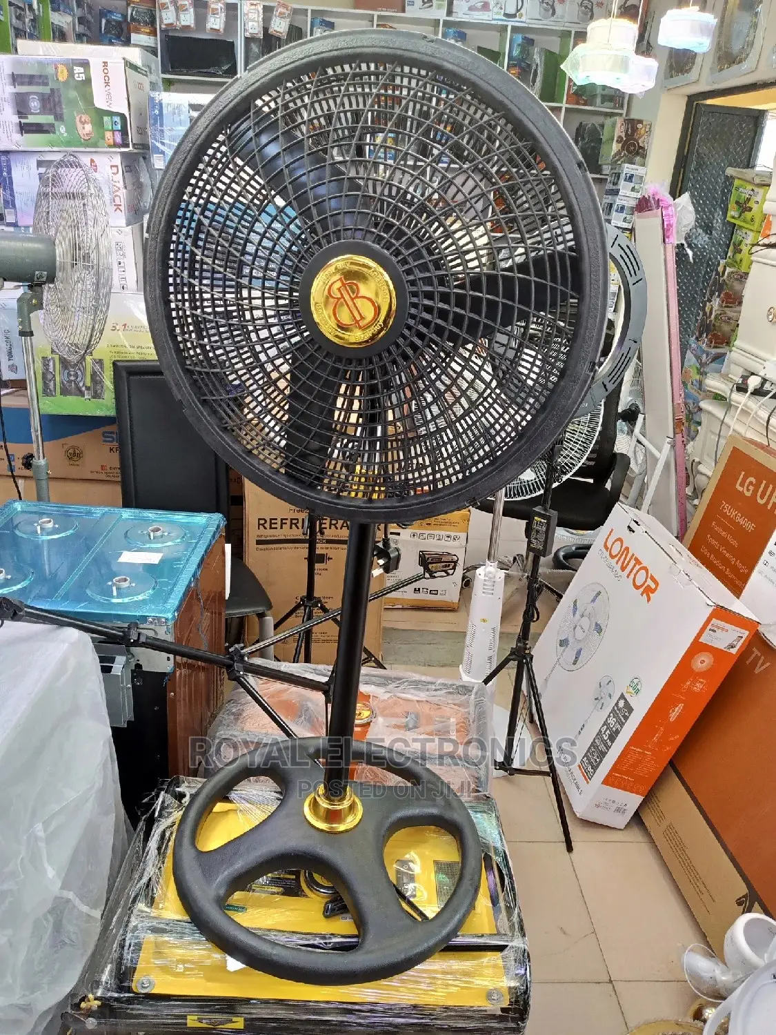 Powerful BB 18-Inch Standing Fan Black