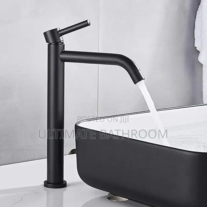 Black Long Single Basin Tap