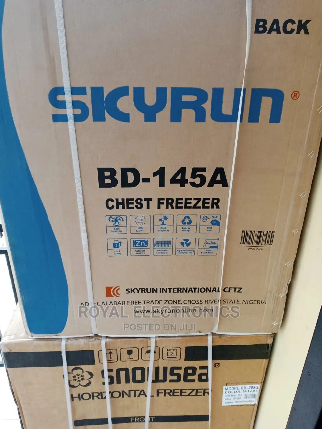 Great Quality Skyrun 145 Liters Chest Freezer | BD-145