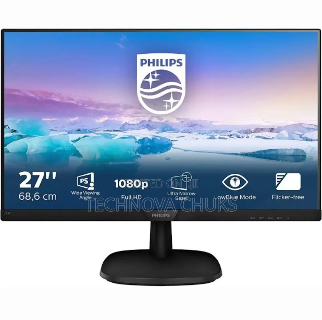 Philips 273v7q Frameless Monitor, Full Hd 1920x1080, Ips