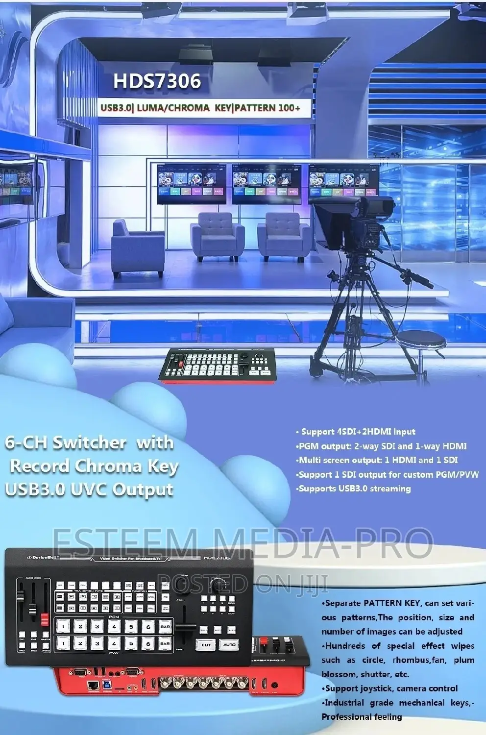 Devicewell Hds7306 6 Channels Uhd Video Switcher