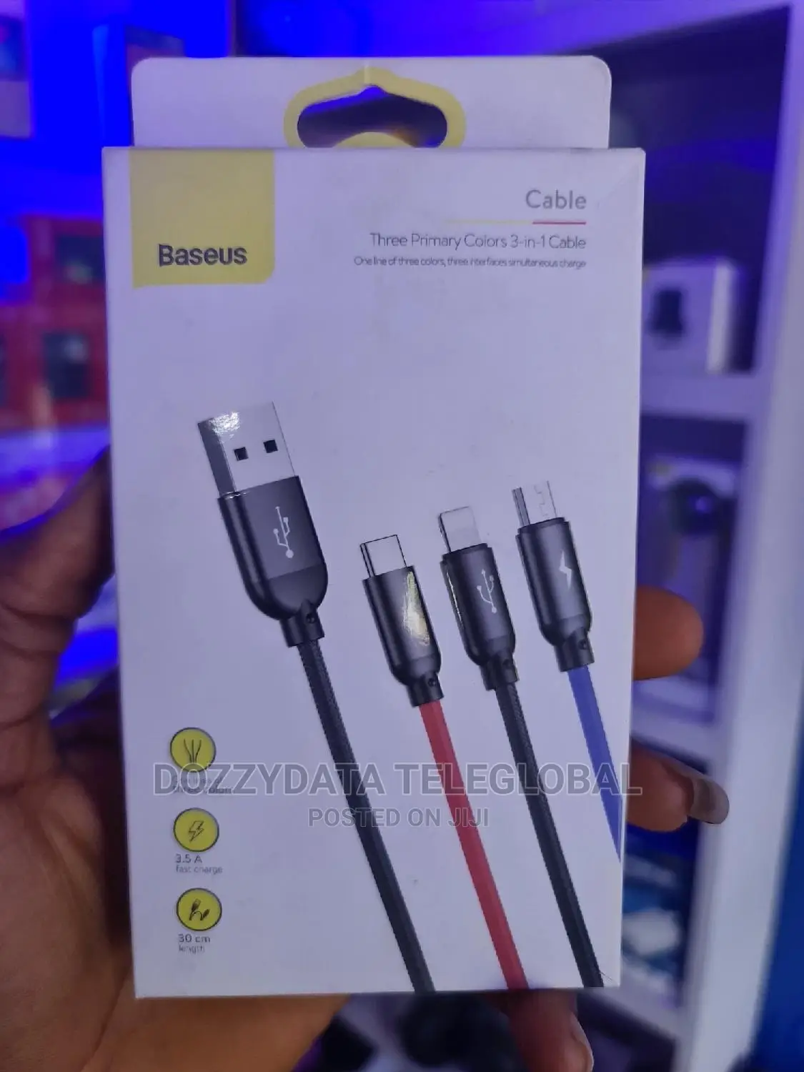 BASEUS 3 in 1 (3.5A) Cable