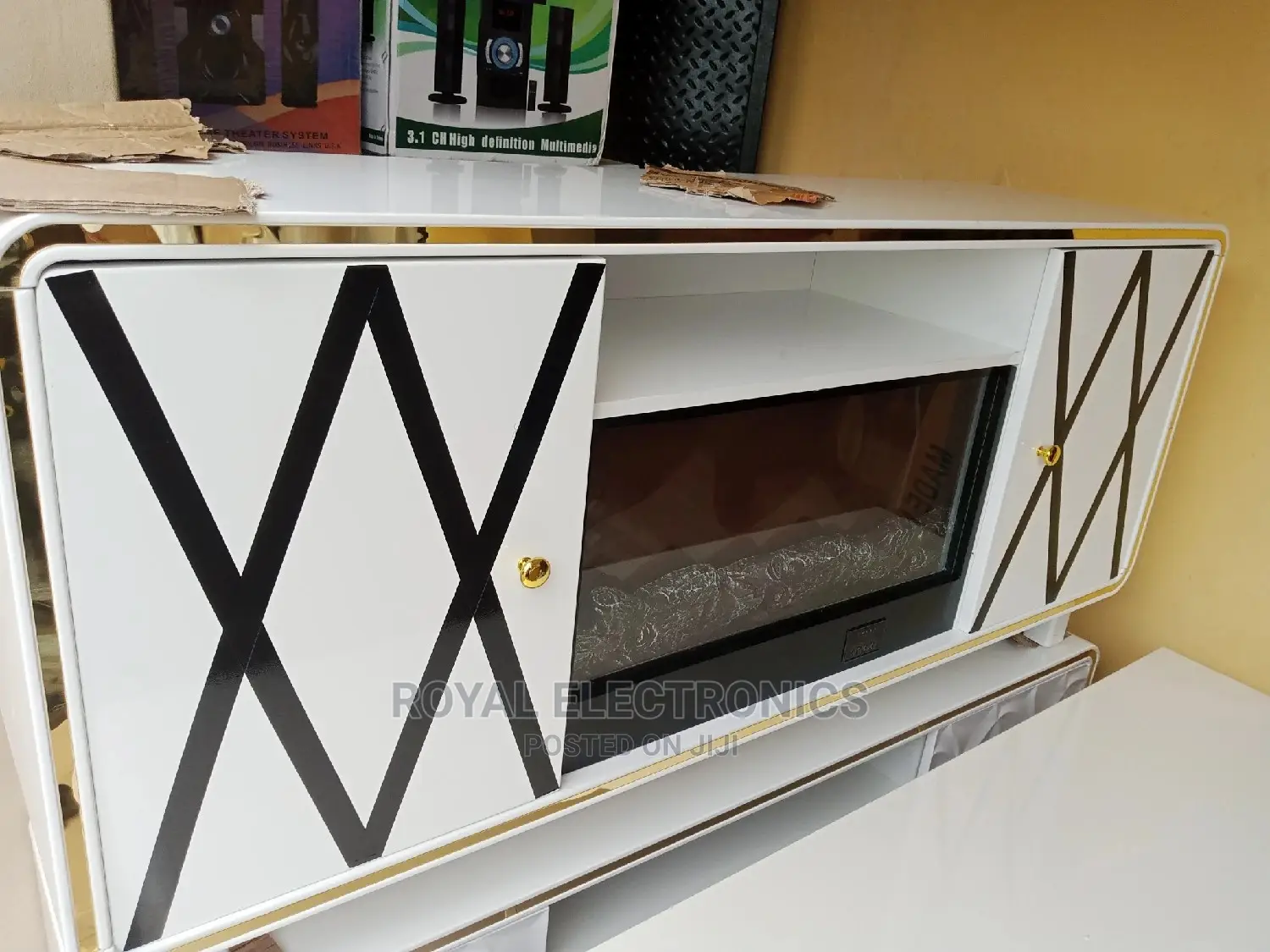 Standard Universal Royal TV Stand- Electric Fire Display