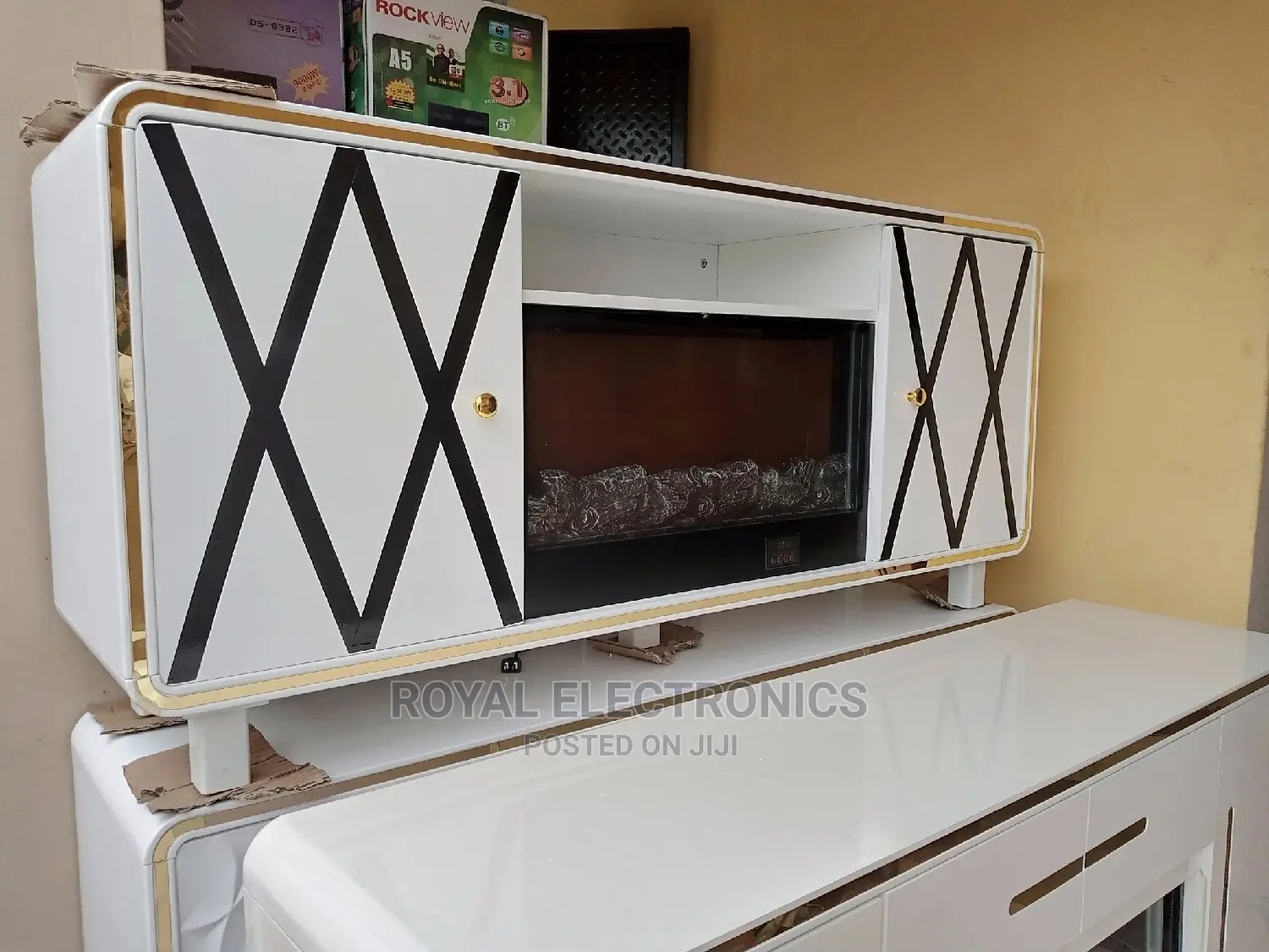 Well Design Universal Royal Tv Stand Electric Fire Display