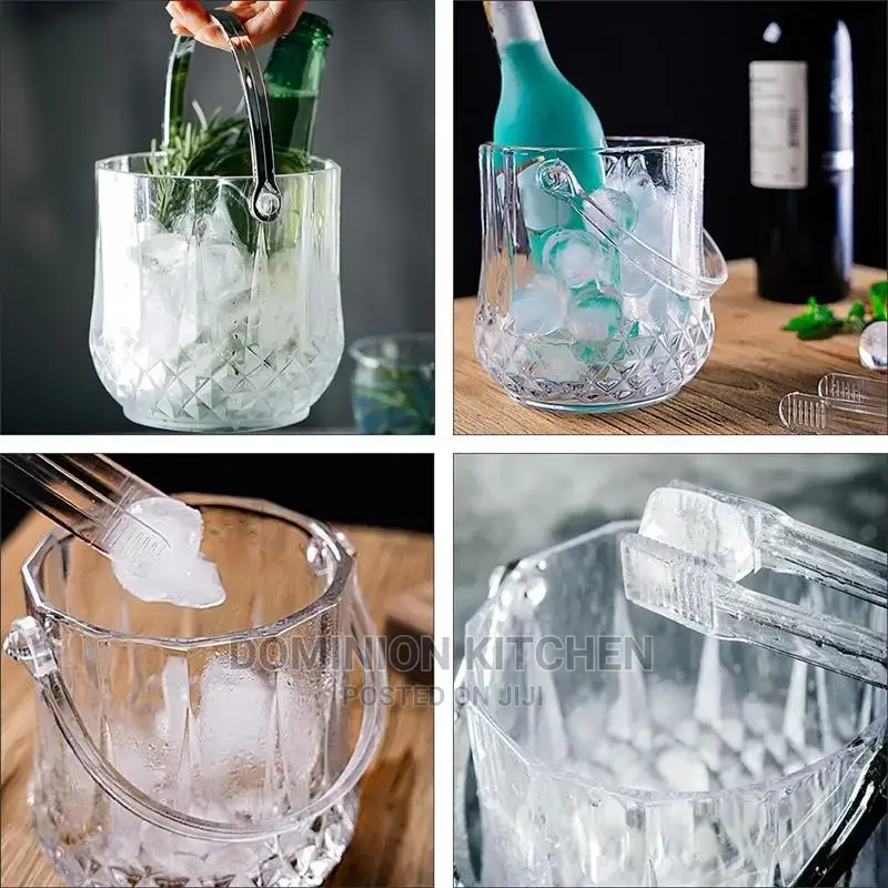 Portable Transparent Acrylic Ice Bucket