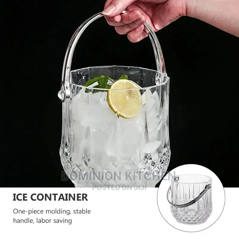 Portable Transparent Acrylic Ice Bucket