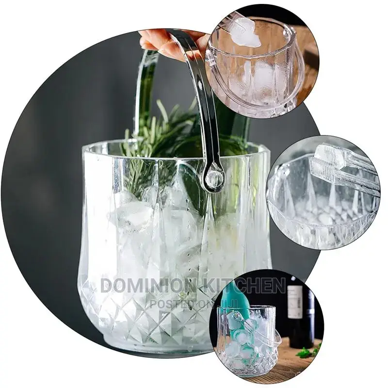 Portable Transparent Acrylic Ice Bucket