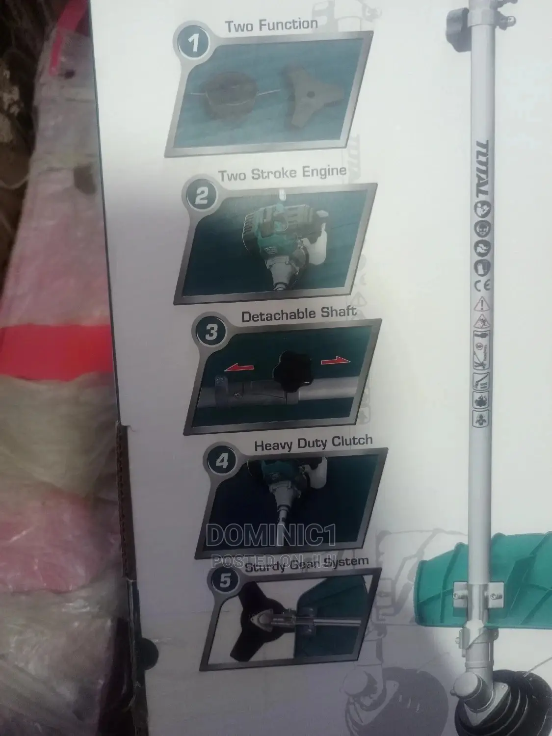 Total Gasoline Grass Trimmer And Bush Cutter