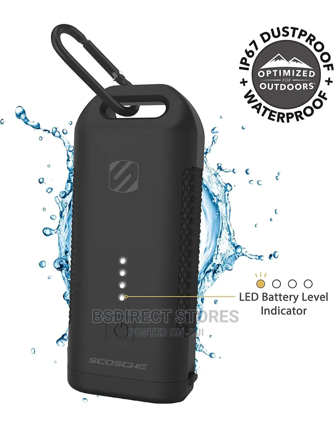 Scosche Gobat 5,200 Mah Rugged 12W Heavy-Duty Portable