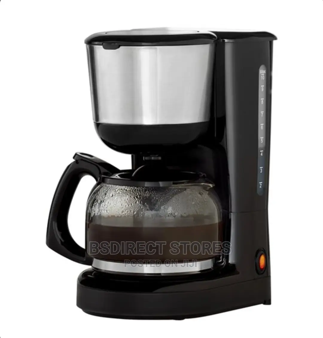 Tesco PCM15 Coffee Maker 1.25L Black 1000w. 10 Cup Capacity