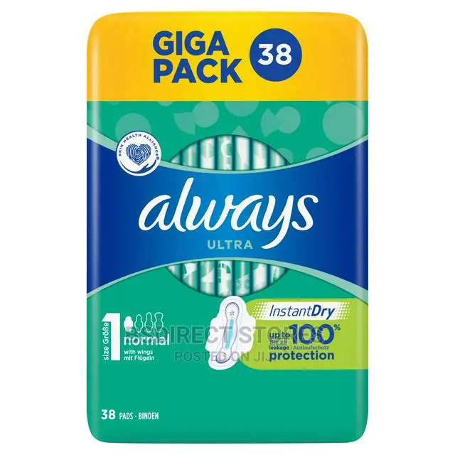 Always Sanitary Pads Ultra Normal Plus With Wings 38 Pieces