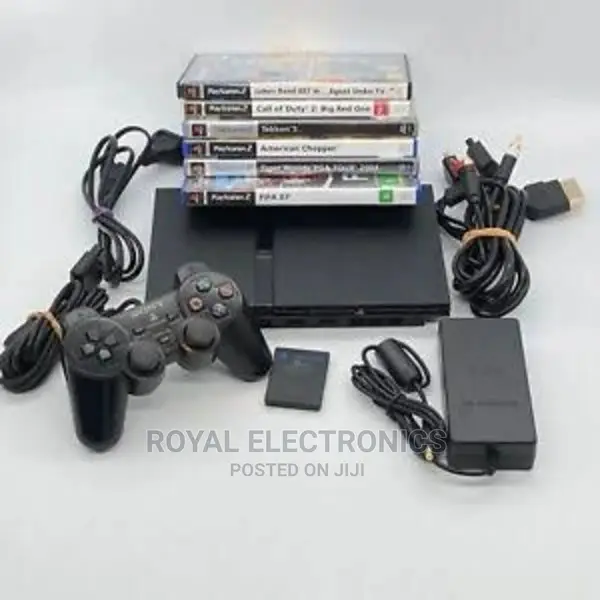 Authentic Uk Used PS2 With Pes23 + 10 Games and Pad
