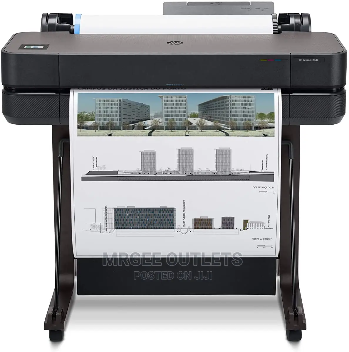 Hp Designjet T630 Large Format Wireless Plotter Printer - 24