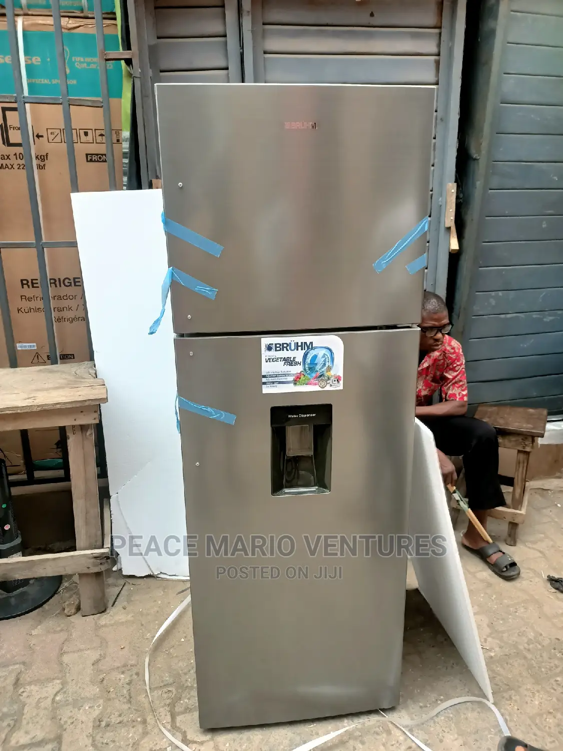 Quality Bruhm Giant Double Dour Refrigerator With Dispenser
