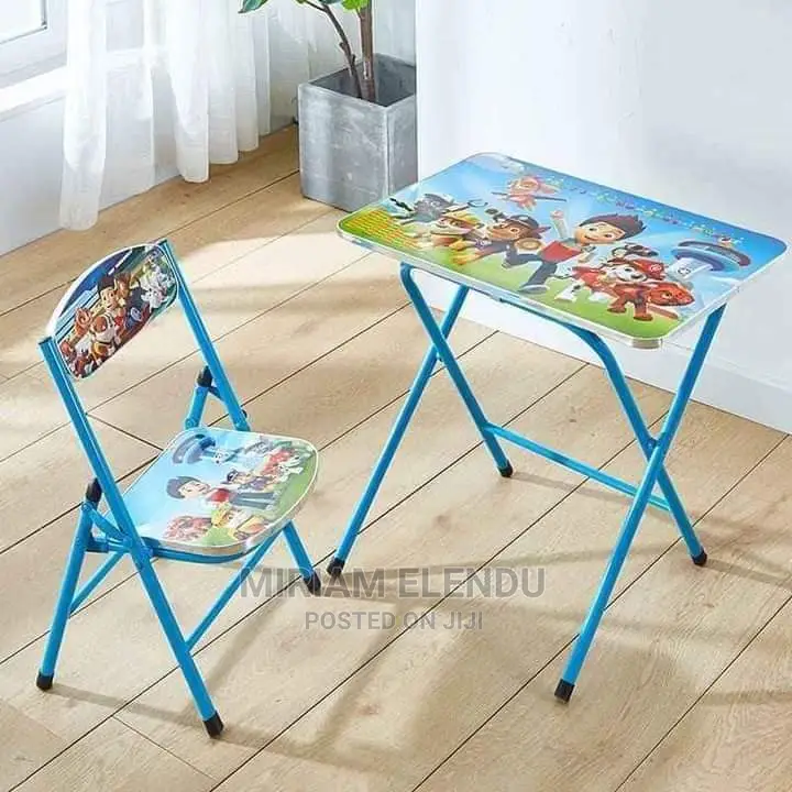 Kids Foldable Studying/Dinning Table And Chair Set