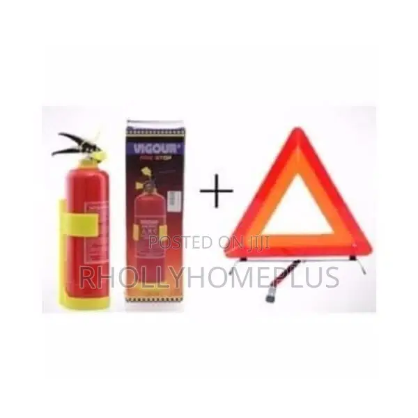 Fire Extinguisher 1kg+C- Caution Triangle
