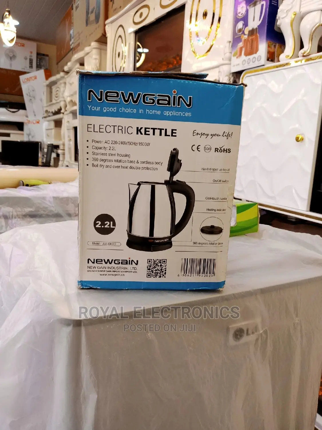 Brand New New Gain Electric Kettle 2.2liter's