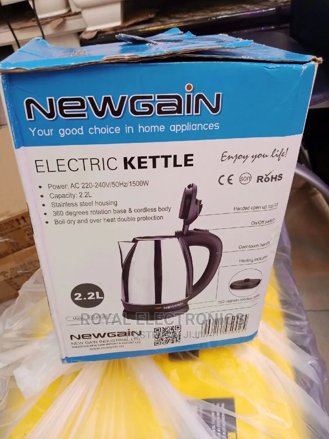 Premium Quality New Gain Electric Kettle 2.2liter's