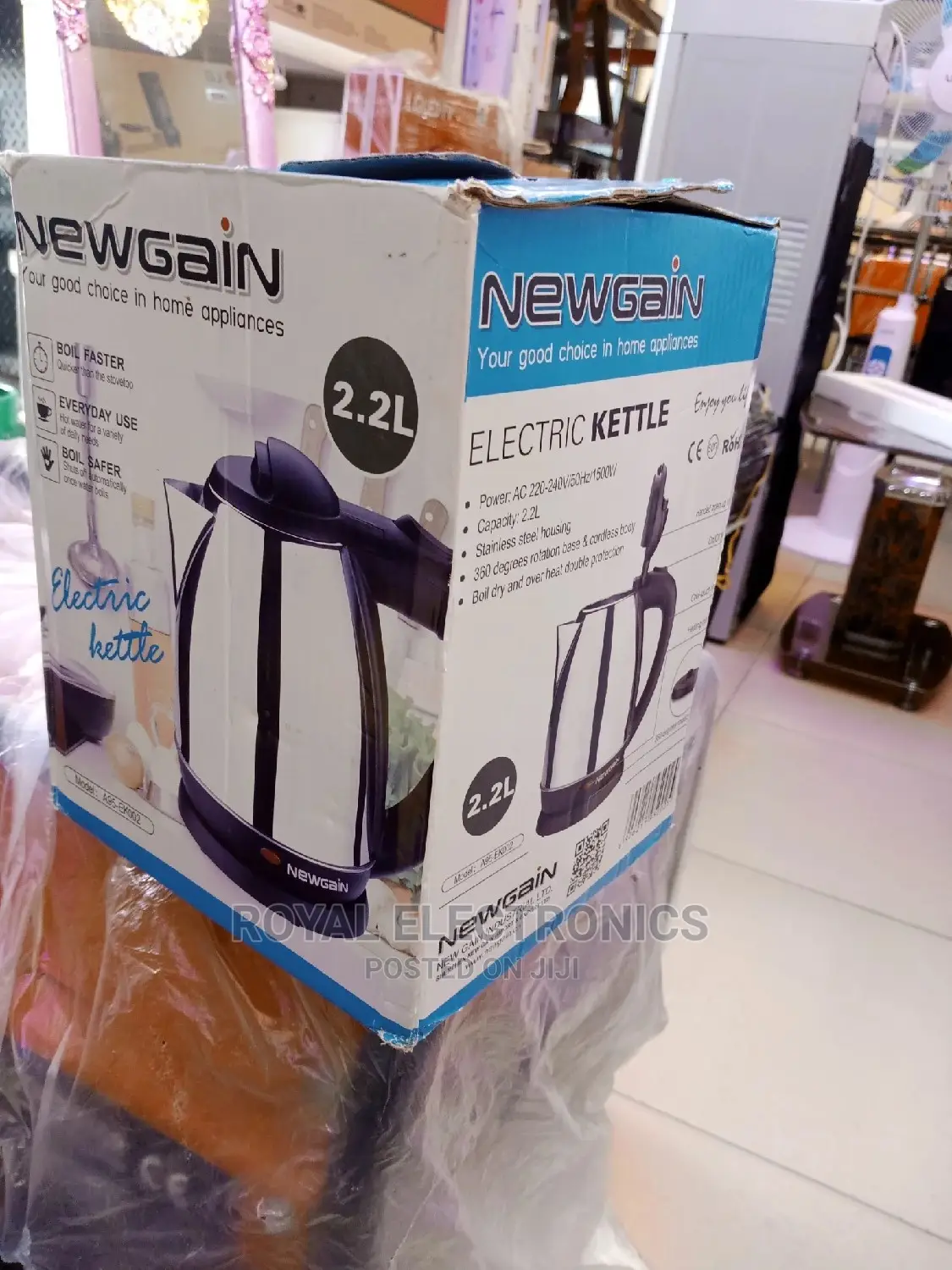 Reliable Quality New Gain Electric Kettle 2.2liter's