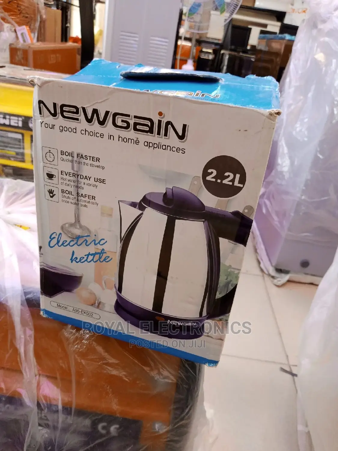 Reliable Quality New Gain Electric Kettle 2.2liter's