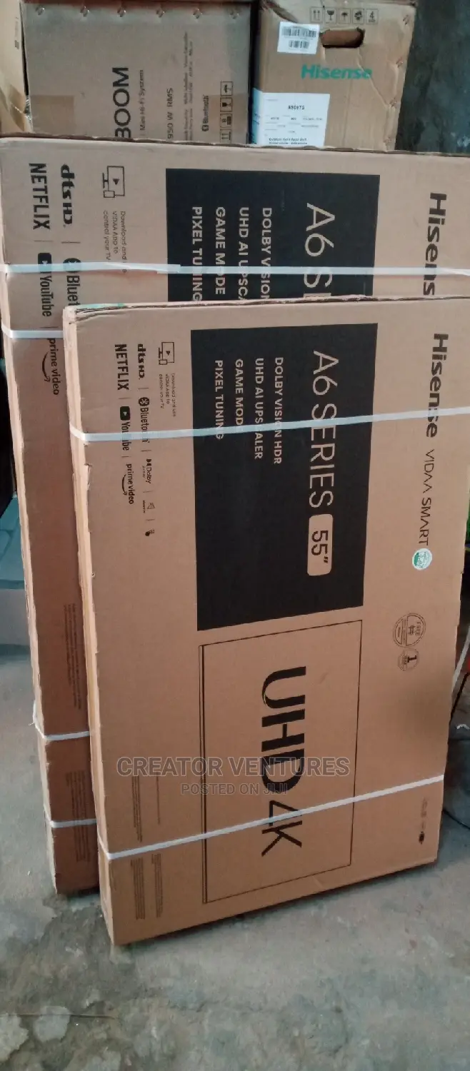 Hisense 55" Smart Android Tv,Netflix,Youtube,Bluetooth,2024