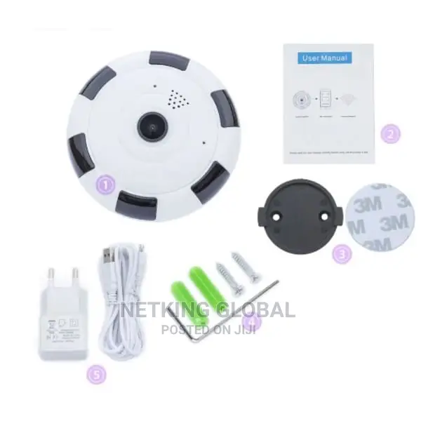 V380 1080PH 2MP 360 Degree Panoramic Wifi IP Camera
