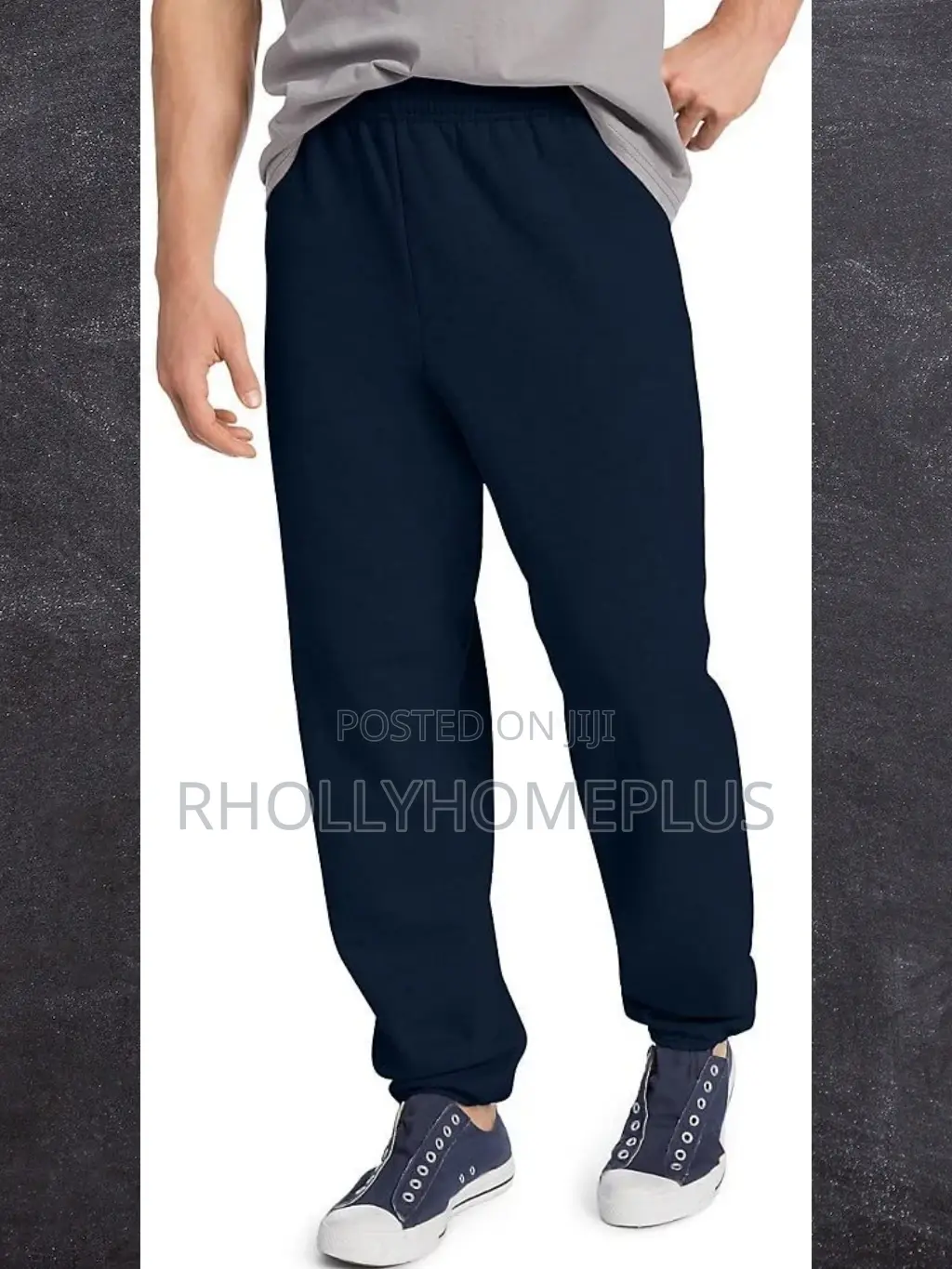 Hanes Comfortsoft Ecosmart Fleece Navy Blue Sweatpants