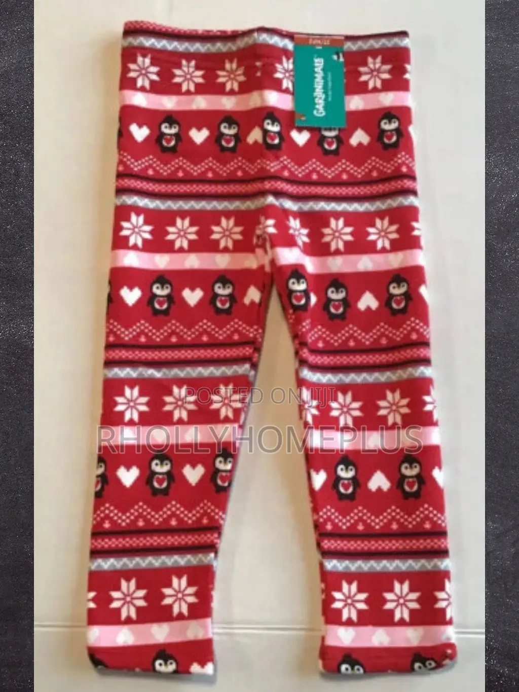 Toddler Girls' Penguin Snowflakes Fleece Leggings