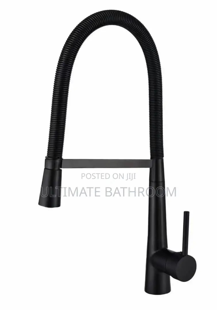 High Quality Black Spring Kitchen Mixer Faucet