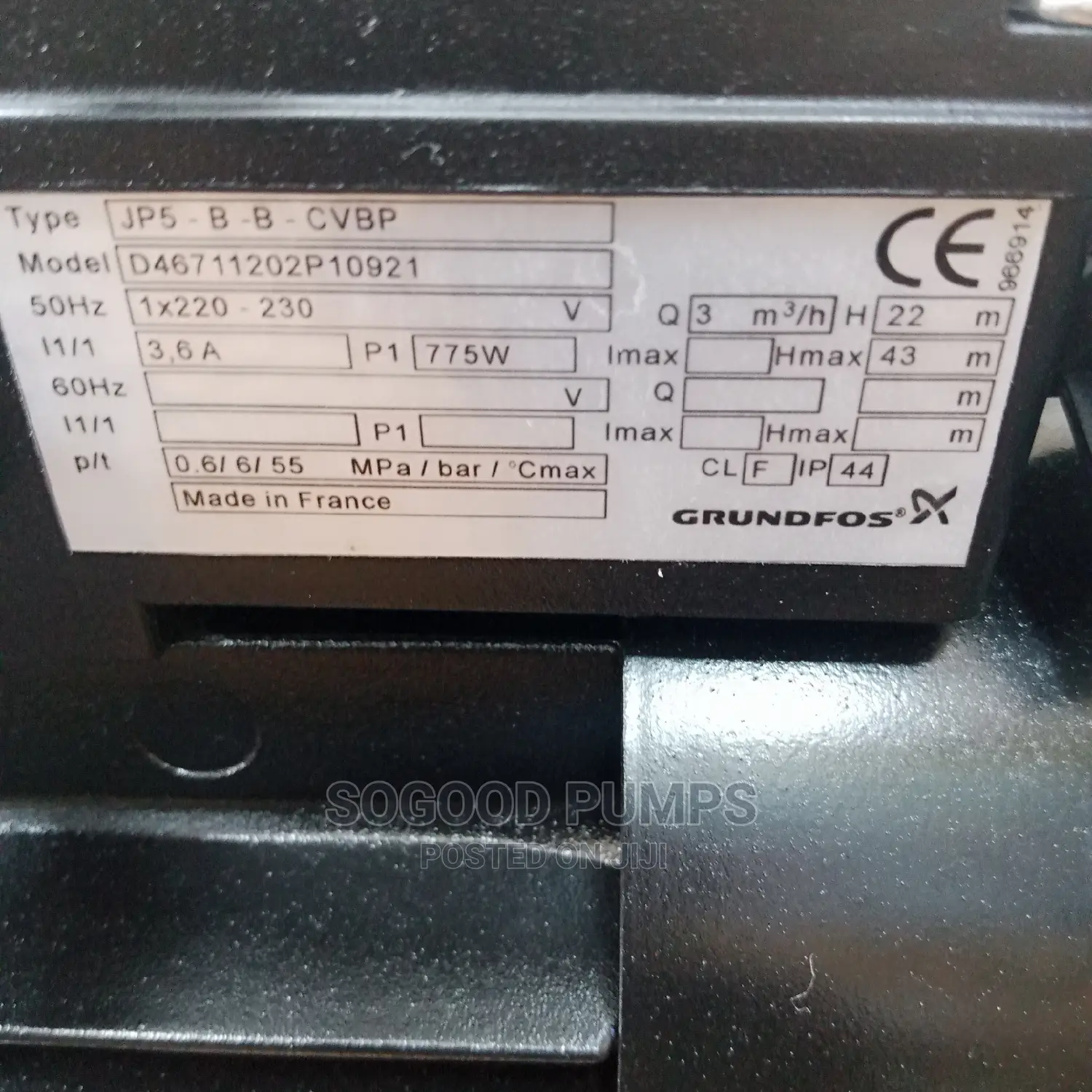 Grundfos Boaster Pump 775W