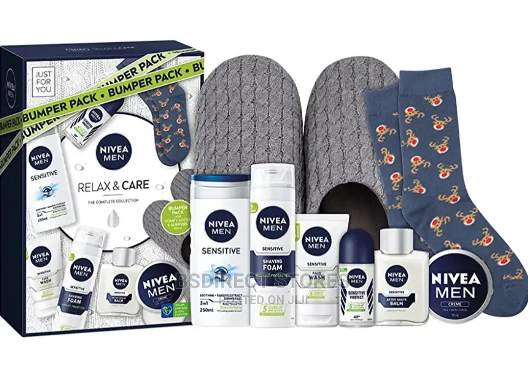 Nivea Men Gift Pack- Relax and Care- With Socks and Slippers