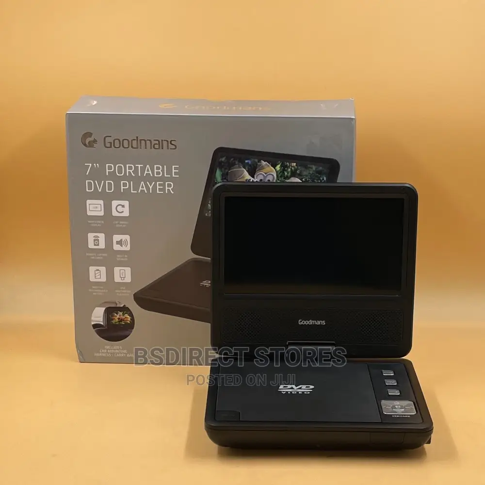 Goodmans 7" LCD Widescreen Mountable Portable DVD Player