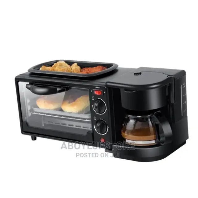 3in1 Breakfast Multipurpose Oven Coffee Maker Frying Pan