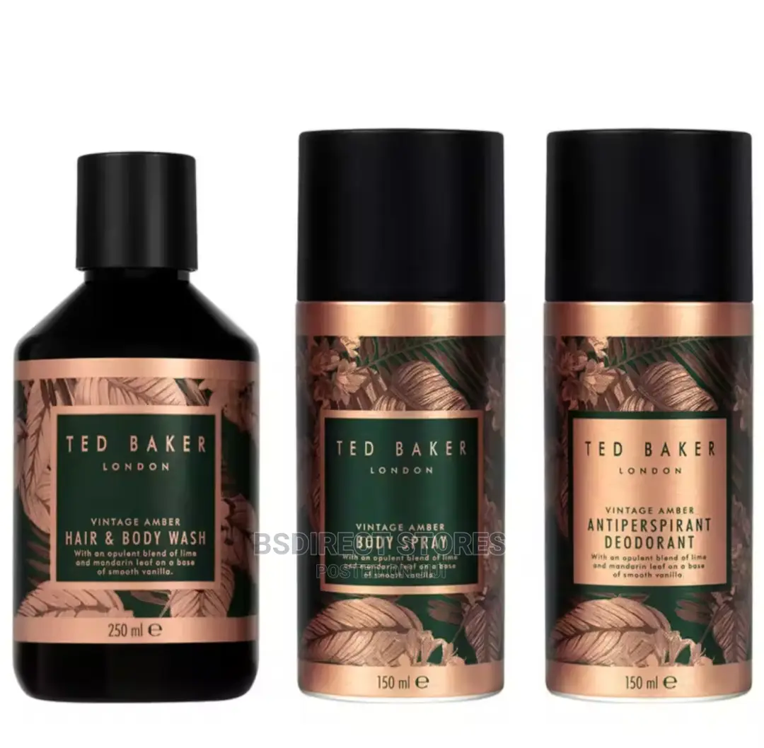 Ted Baker Vintage Amber Trio Men's Bodycare Pamper Gift Set