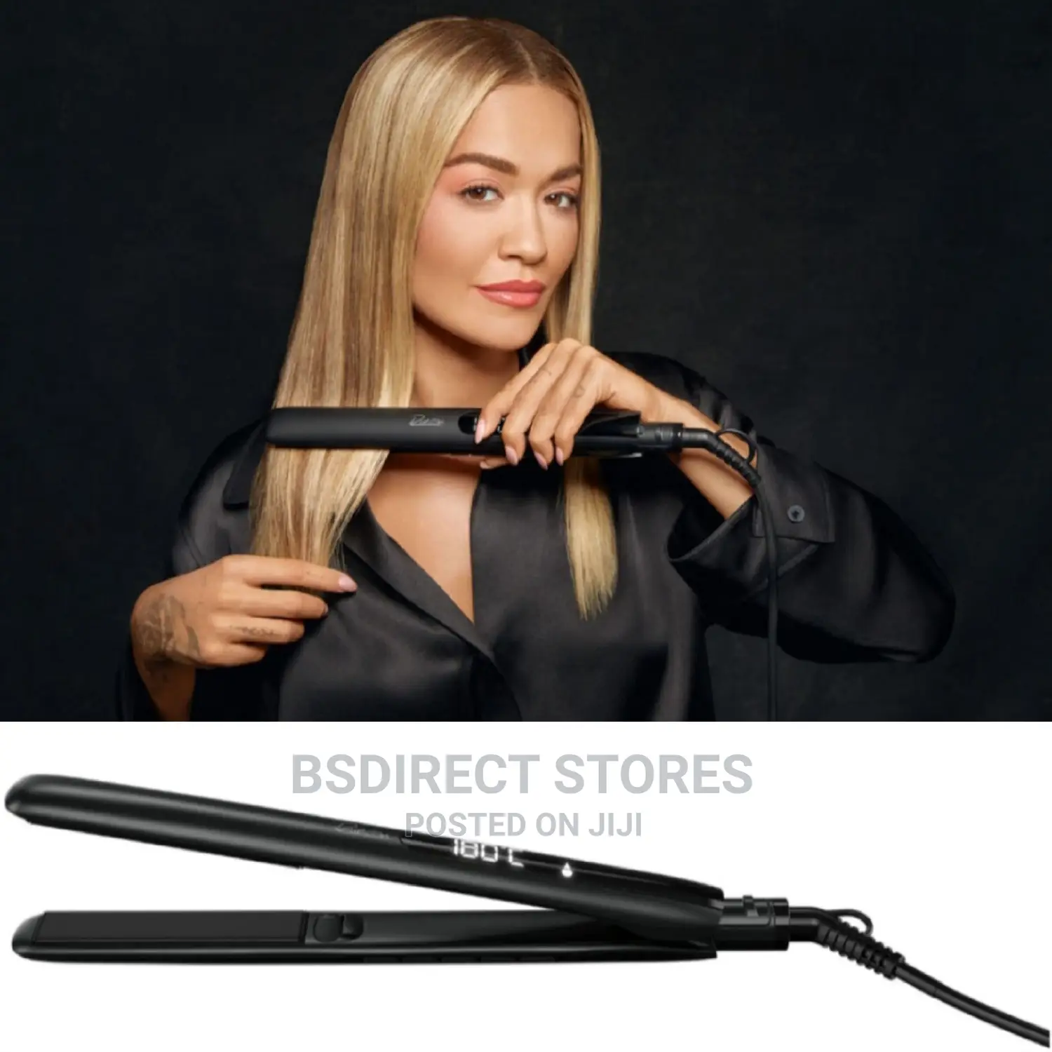 Rita Ora Autographed Ceramic Hair Straighteners 100-180c.
