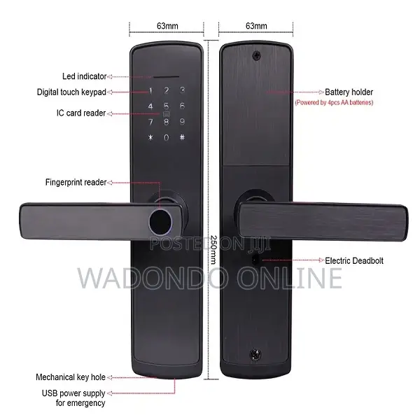 Tuya Smart Home Wifi Electronic Smart Door Lock