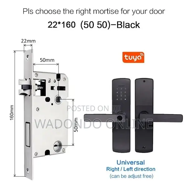 Tuya Smart Home Wifi Electronic Smart Door Lock
