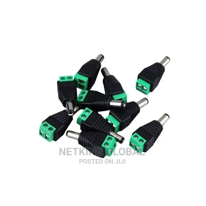 Male Power Connector For CCTV Camera