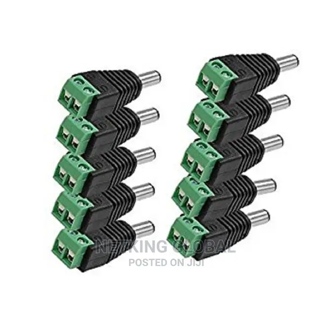 Male Power Connector For CCTV Camera