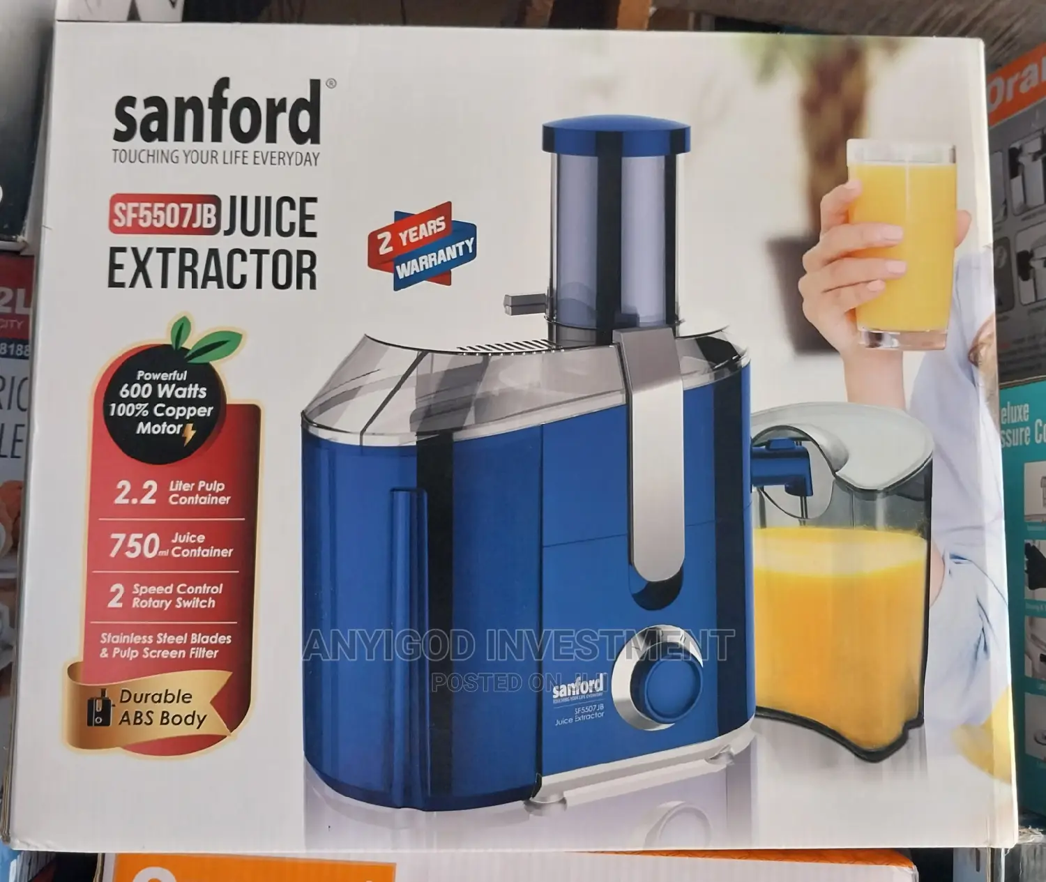 Sandford Juice Extractor 600watts