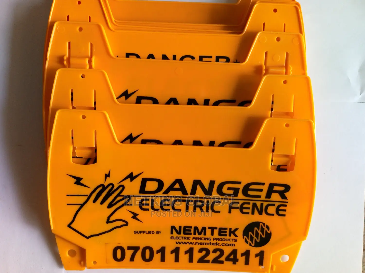 Nemtek Electric Fence Danger Sign