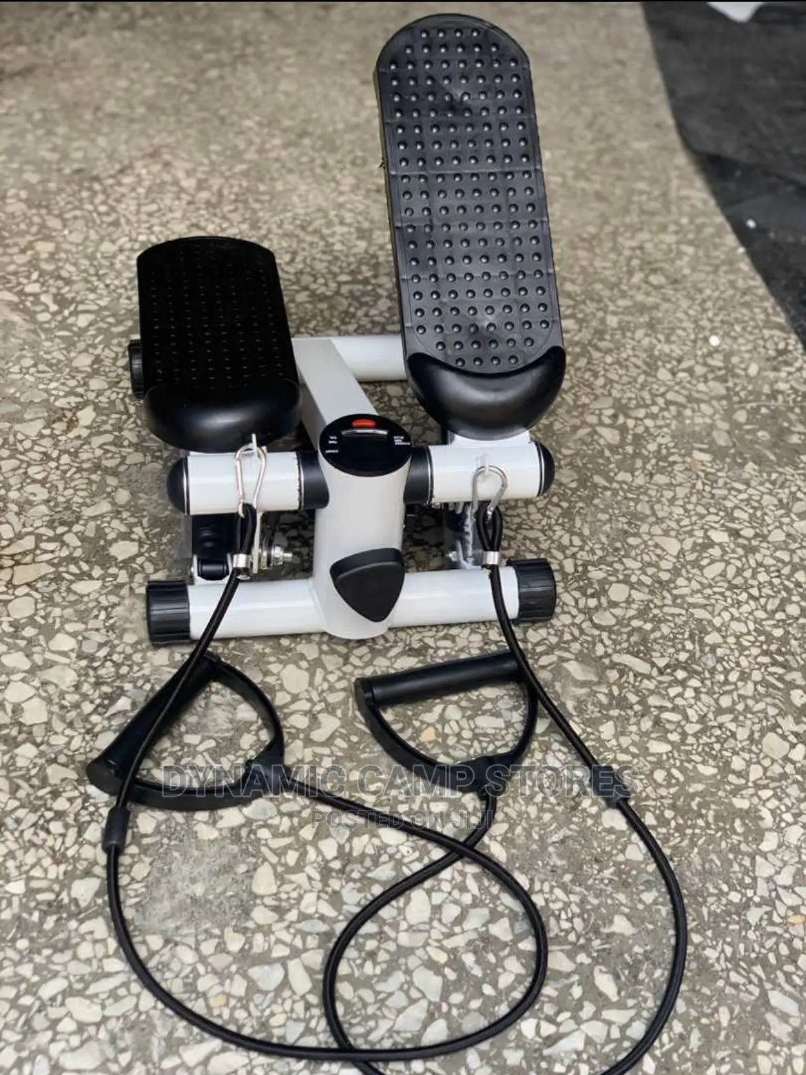 Mini Stepper With Rope and Working Counter (White)
