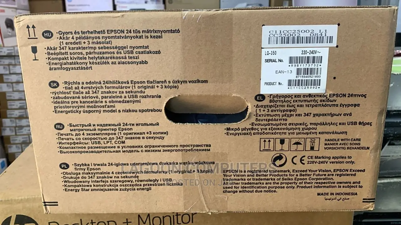 Epson Lq-350 24-Pin Dot Matrix Printer