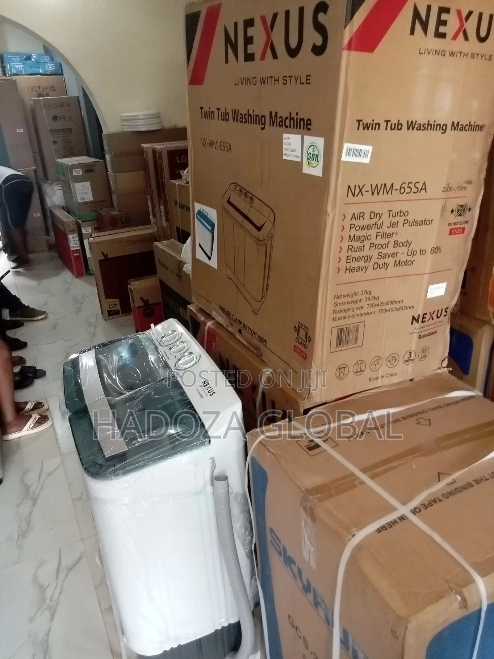 Nexus 2022 Nxwm65sa 65kg Total Air Dry Turbo Washing Machine