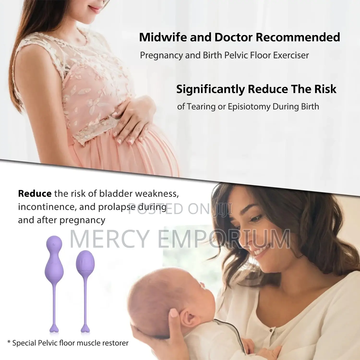 3in1 Kegel Exercise Balls and Egg to Tighten Vaginal Walls.