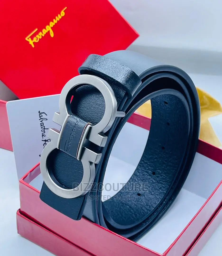 Original SALVATORE FERRAGAMO Leather Belt Available in Store