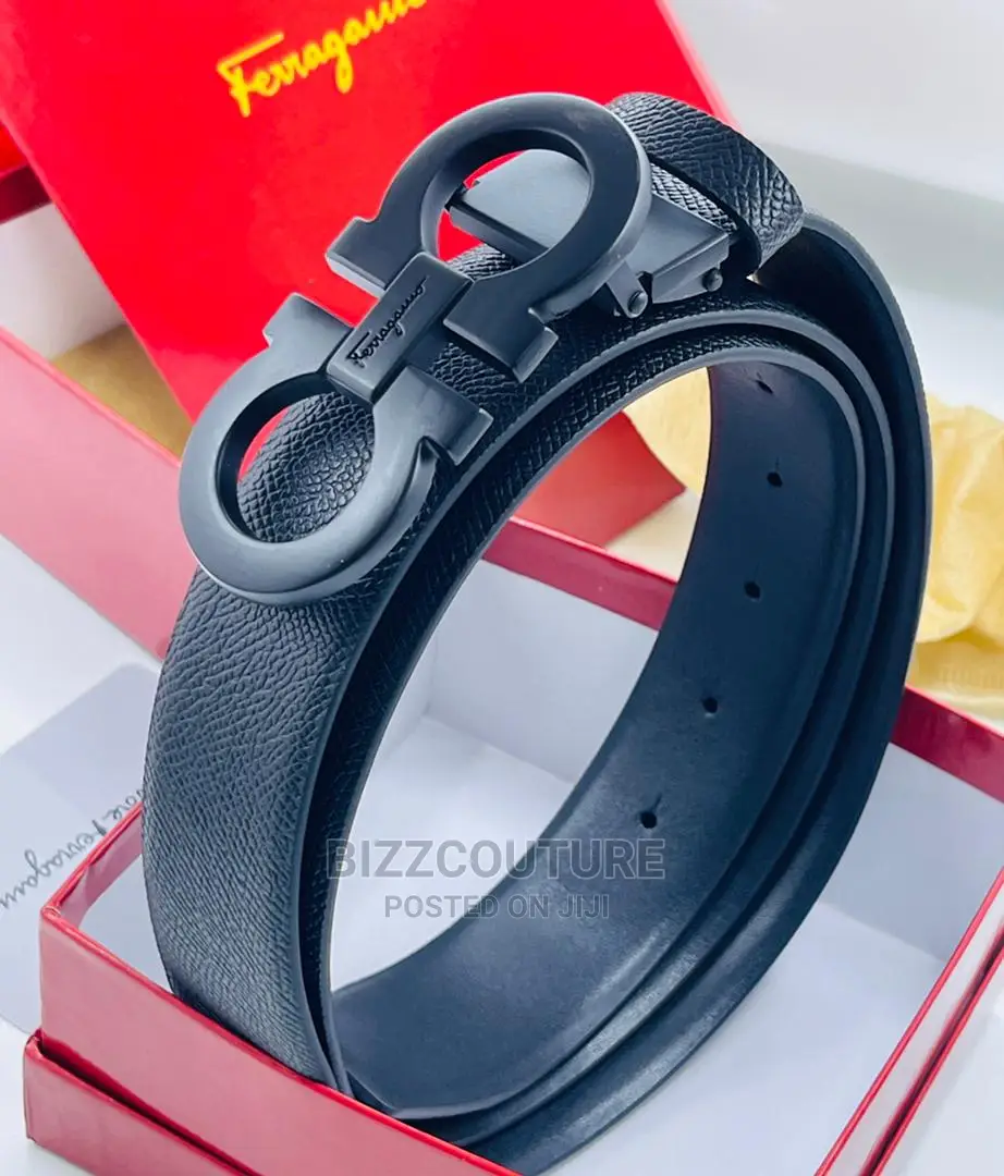 Original SALVATORE FERRAGAMO Leather Belt Available in Store