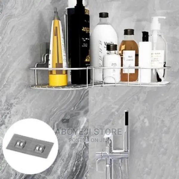 Bathroom Toilet Corner Iron Shelf Rack