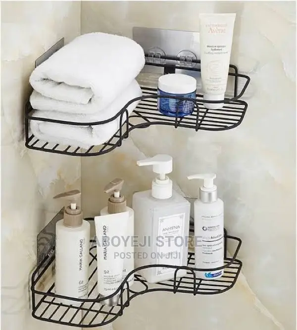 Bathroom Toilet Corner Iron Shelf Rack